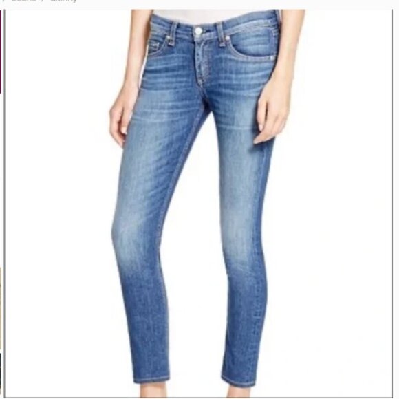 Rag & Bone - Capri Ankle Skinny Light wash  - Size 28 - Picture 1 of 9